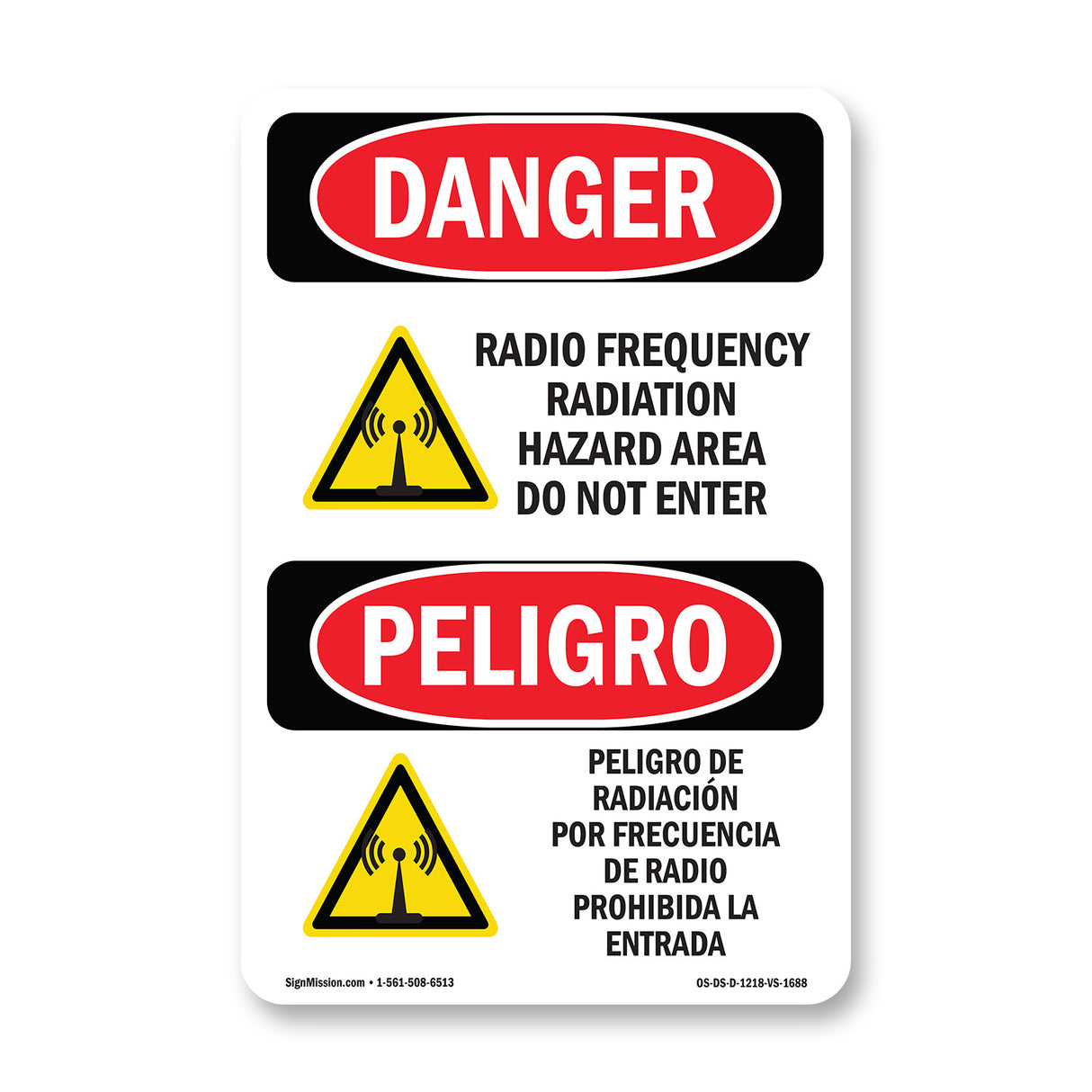 Radio Frequency Radiation Hazard Area