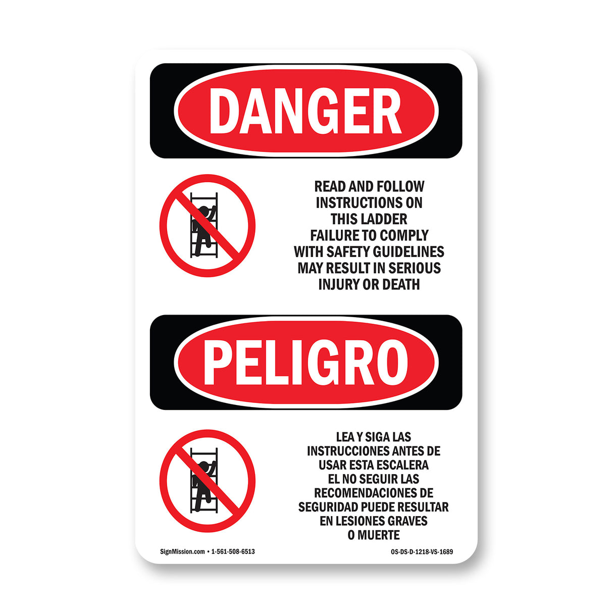 Read And Follow Instructions On This Ladder