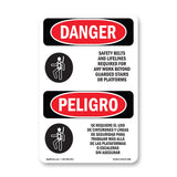 Safety Belts And Lifelines Required