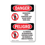 Renovation Work Contains Lead Do Not Enter