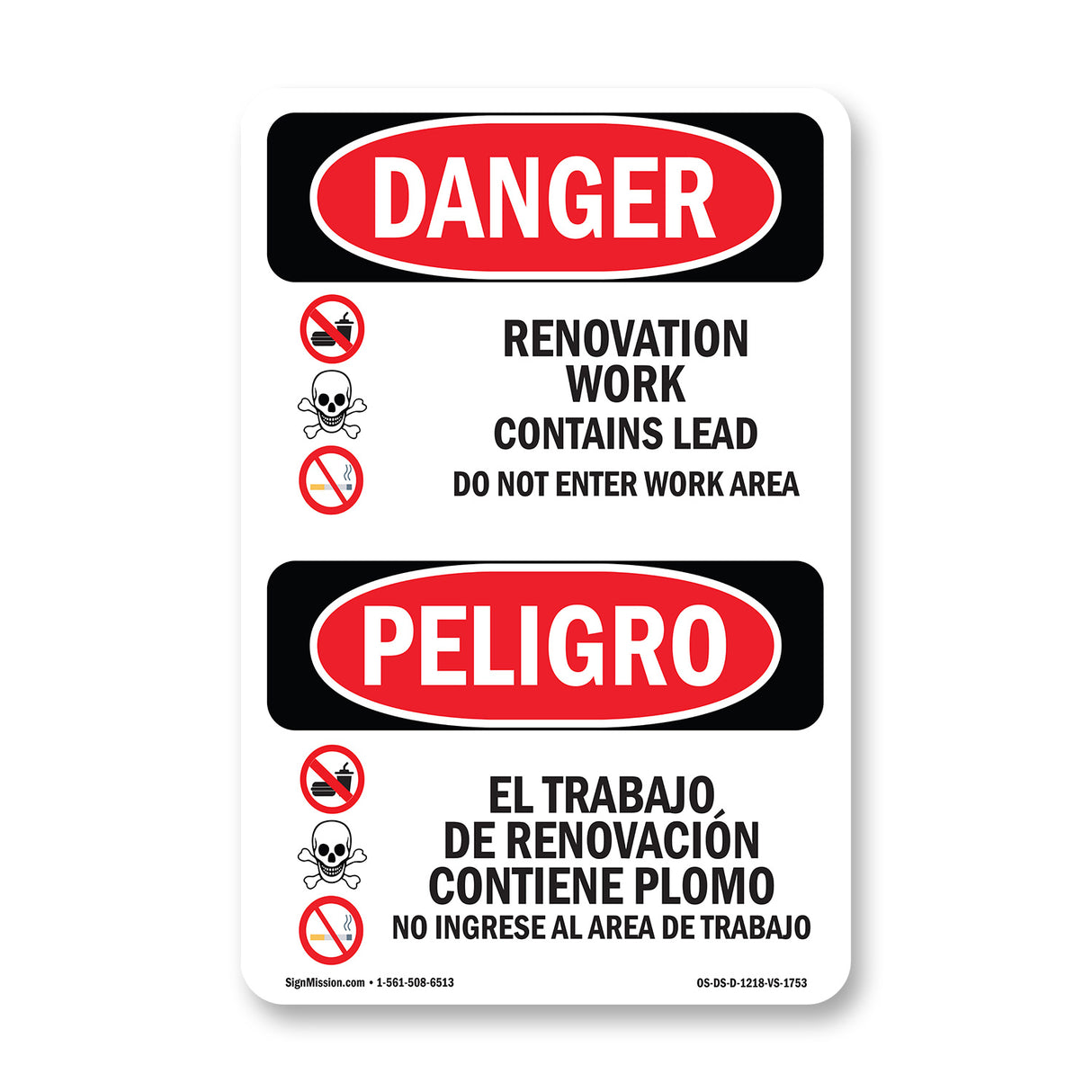 Renovation Work Contains Lead Do Not Enter