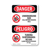 Underground Gas Call Before Digging #811