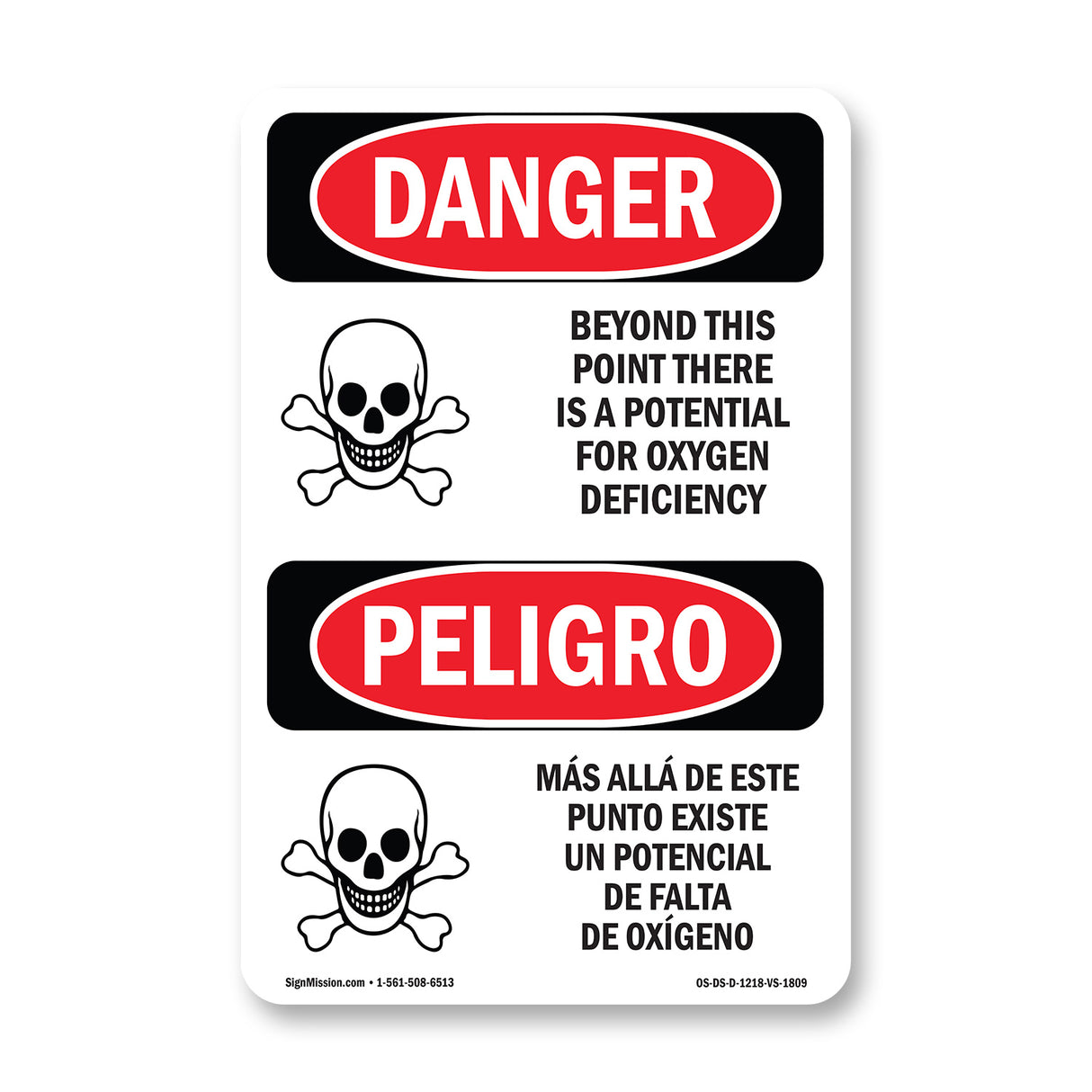 Oxygen Deficiency Beyond This Point