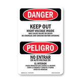 Keep Out High Voltage Injury Death Ground