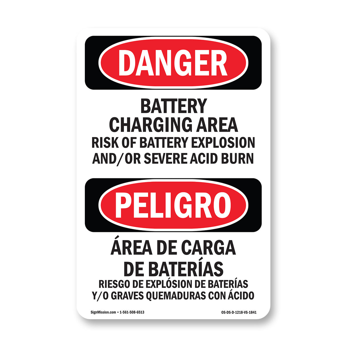 Portrait Battery Charging Area Risk Of Explosion