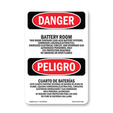 Portrait Battery Room Contains Lead-Acid