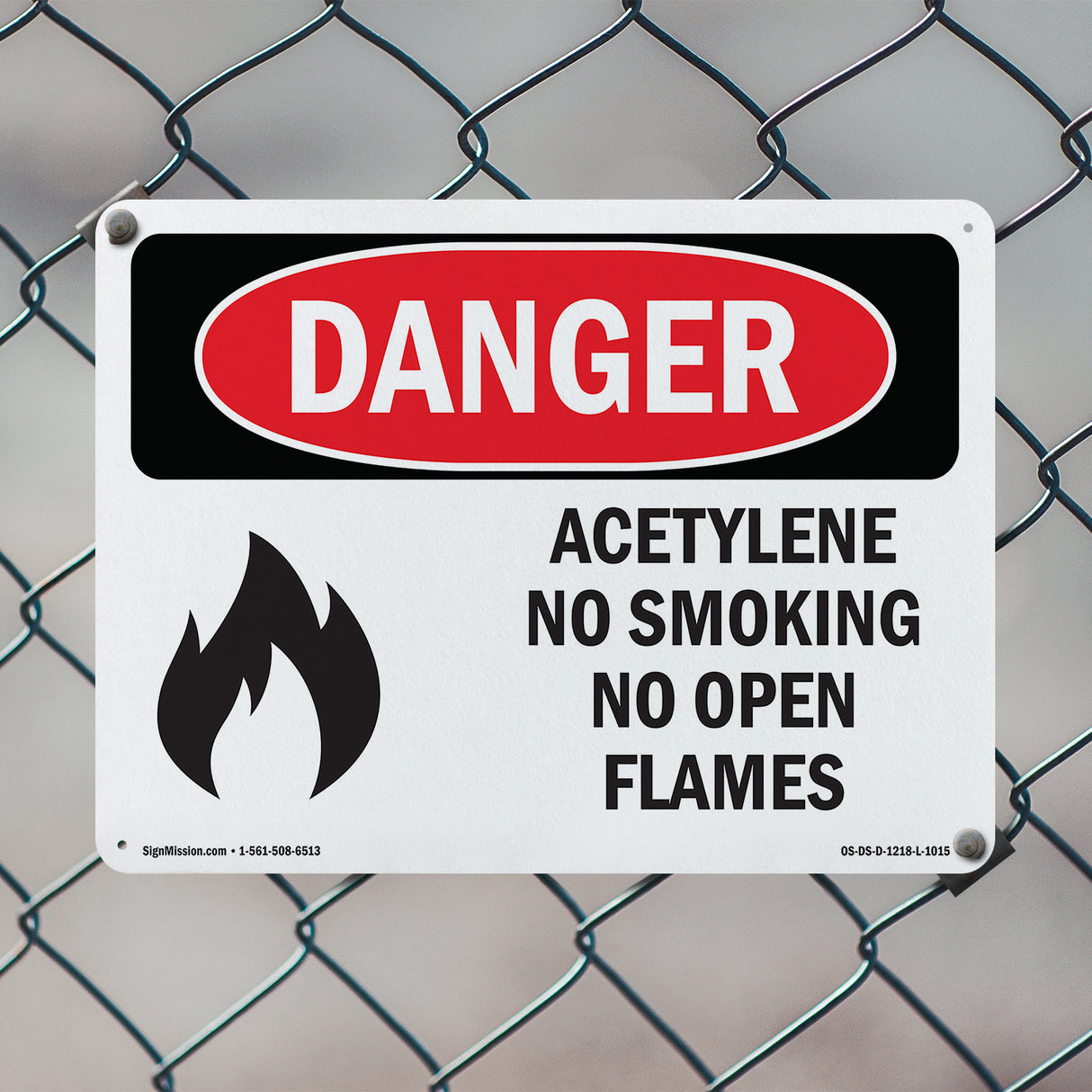 Acetylene No Smoking No Open Flames