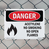 Acetylene No Smoking No Open Flames