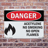 Acetylene No Smoking No Open Flames