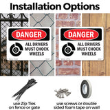 All Drivers Must Chock Wheels