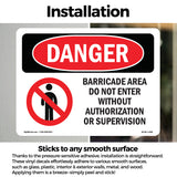 Barricade Area Do Not Enter