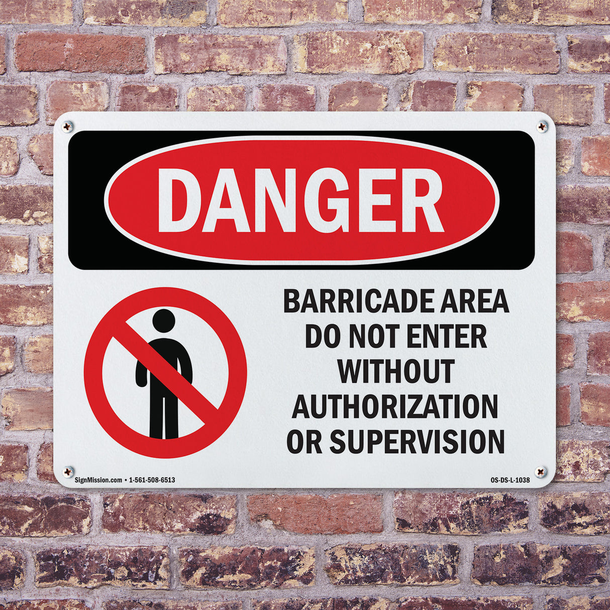 Barricade Area Do Not Enter