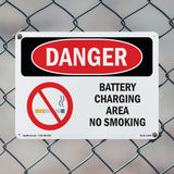 Battery Charging Area No Smoking