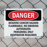 Portrait Benzene Cancer Hazard Respirator Require