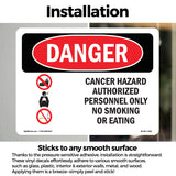 Cancer Hazard Authorized Personnel Only