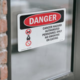 Cancer Hazard Authorized Personnel Only
