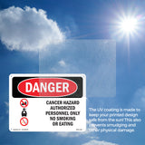 Cancer Hazard Authorized Personnel Only