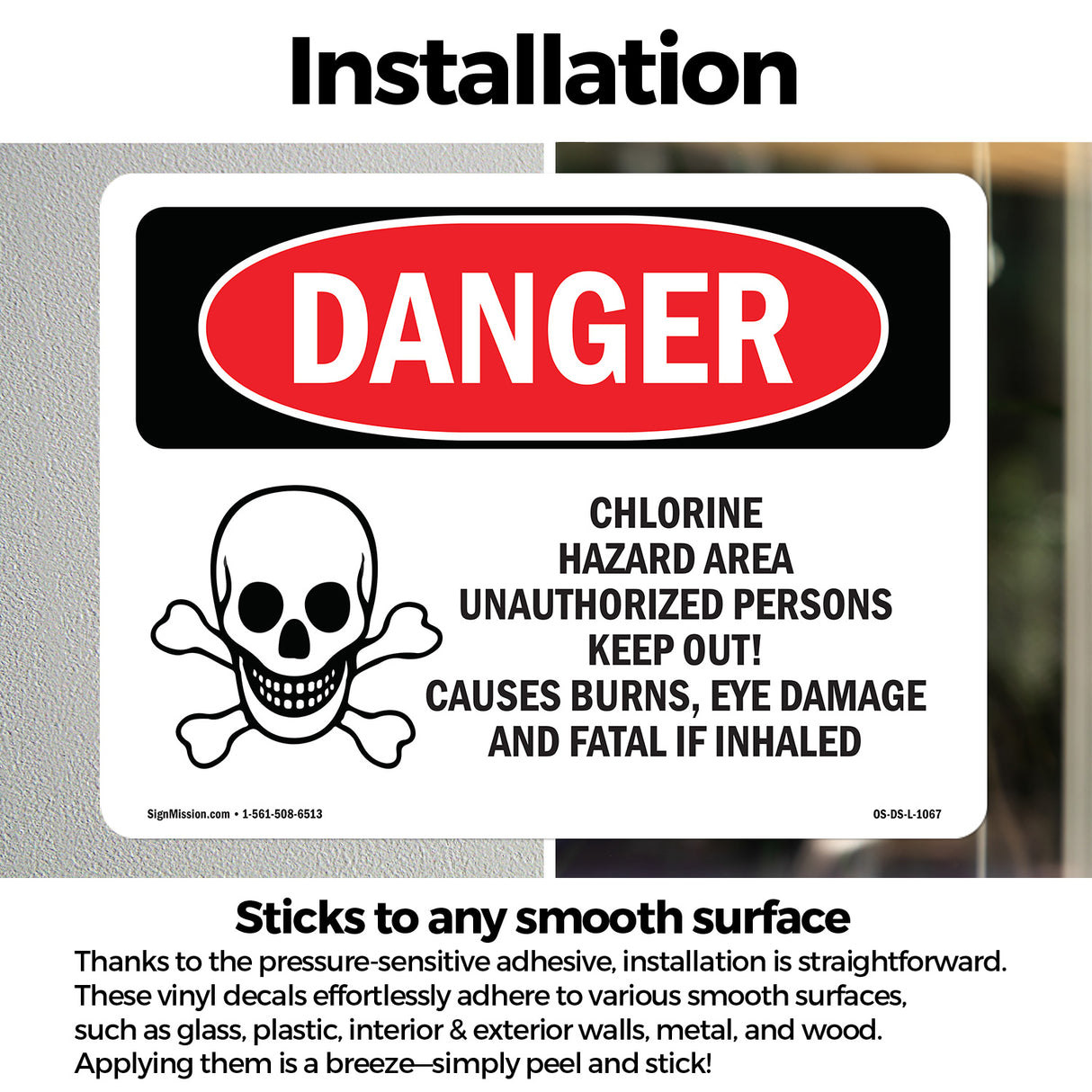 Chlorine Hazard Area