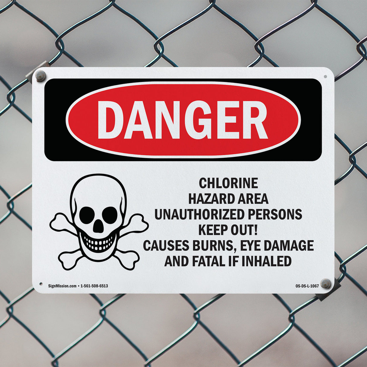 Chlorine Hazard Area
