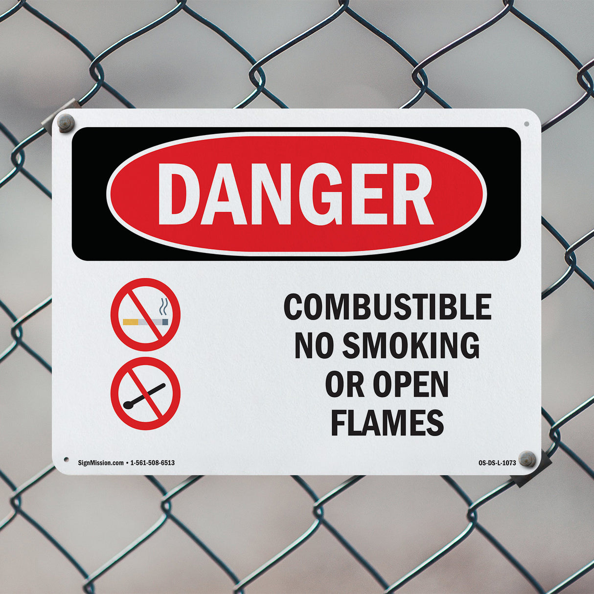 Combustible No Smoking Or Open Flames