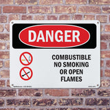 Combustible No Smoking Or Open Flames
