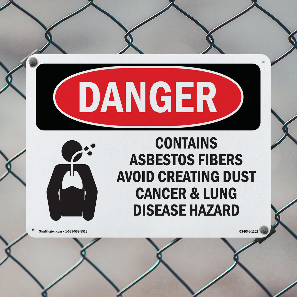 Contains Asbestos Fibers