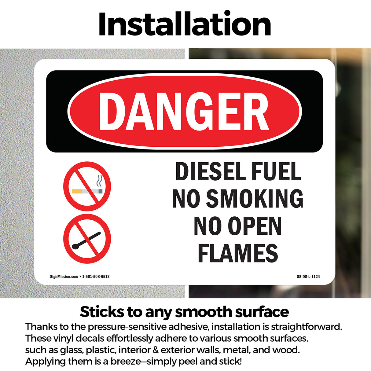 Diesel Fuel No Smoking No Open Flames