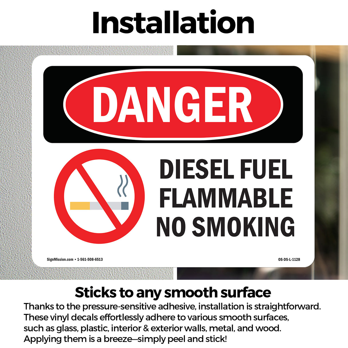 Diesel Fuel Flammable No Smoking