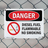 Diesel Fuel Flammable No Smoking