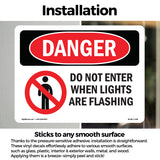 Do Not Enter When Lights Are Flashing