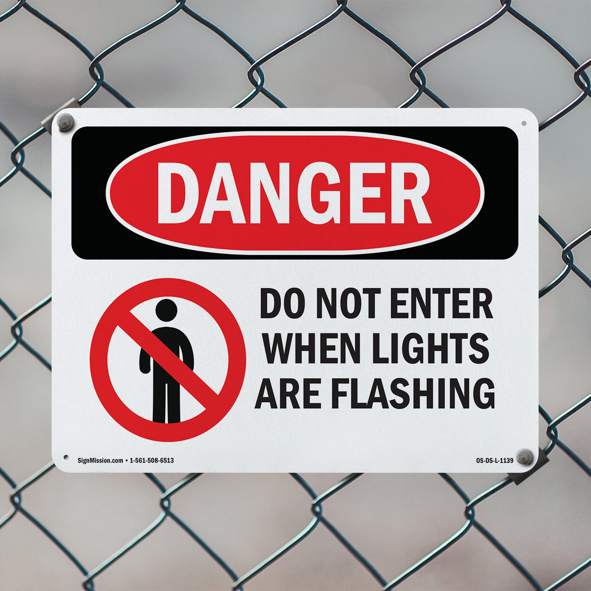 Do Not Enter When Lights Are Flashing