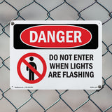 Do Not Enter When Lights Are Flashing
