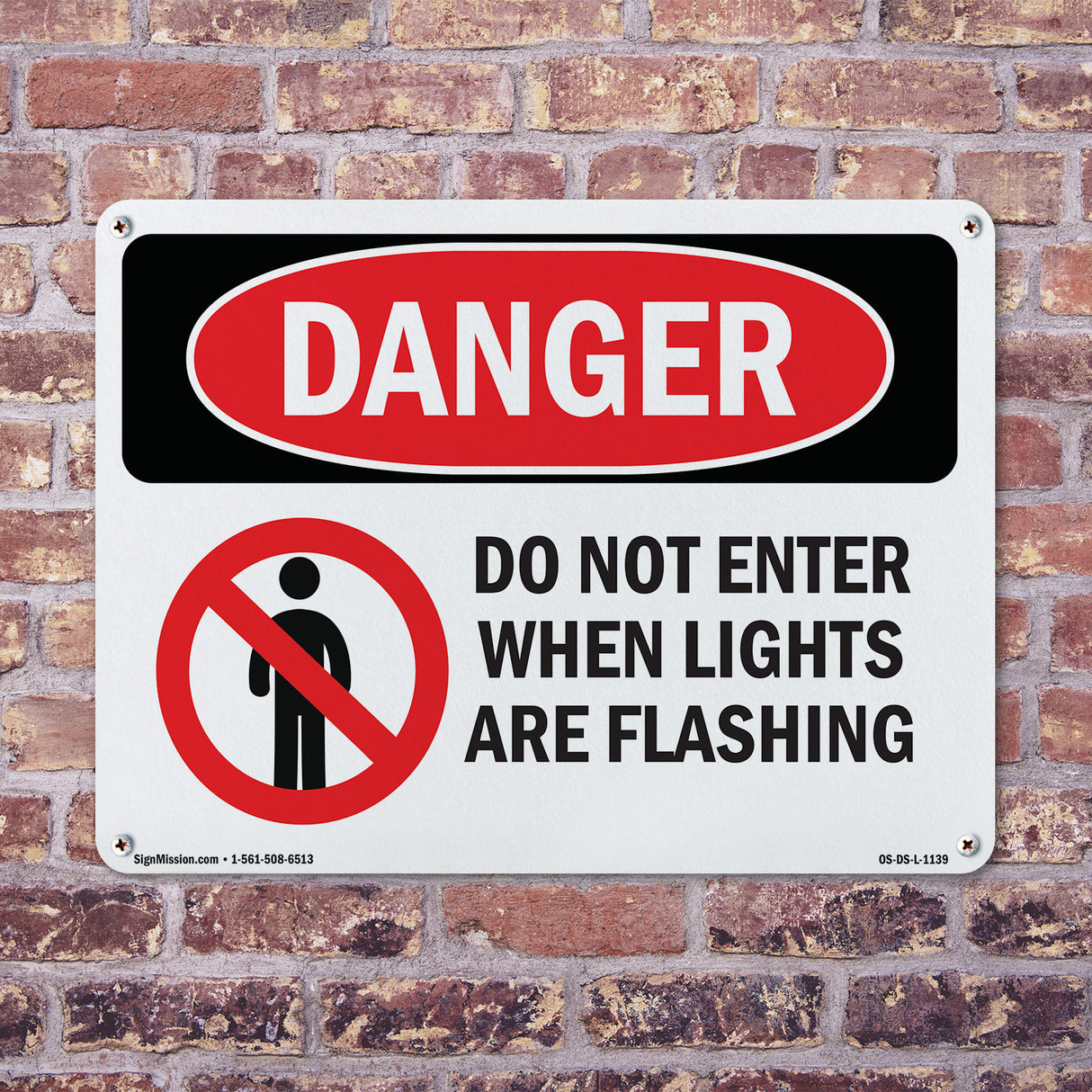 Do Not Enter When Lights Are Flashing