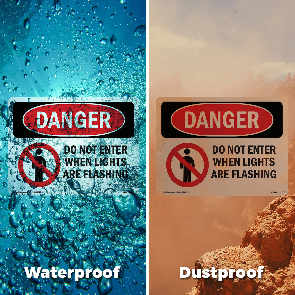 Do Not Enter When Lights Are Flashing