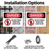 Do Not Enter When Red Light Is On