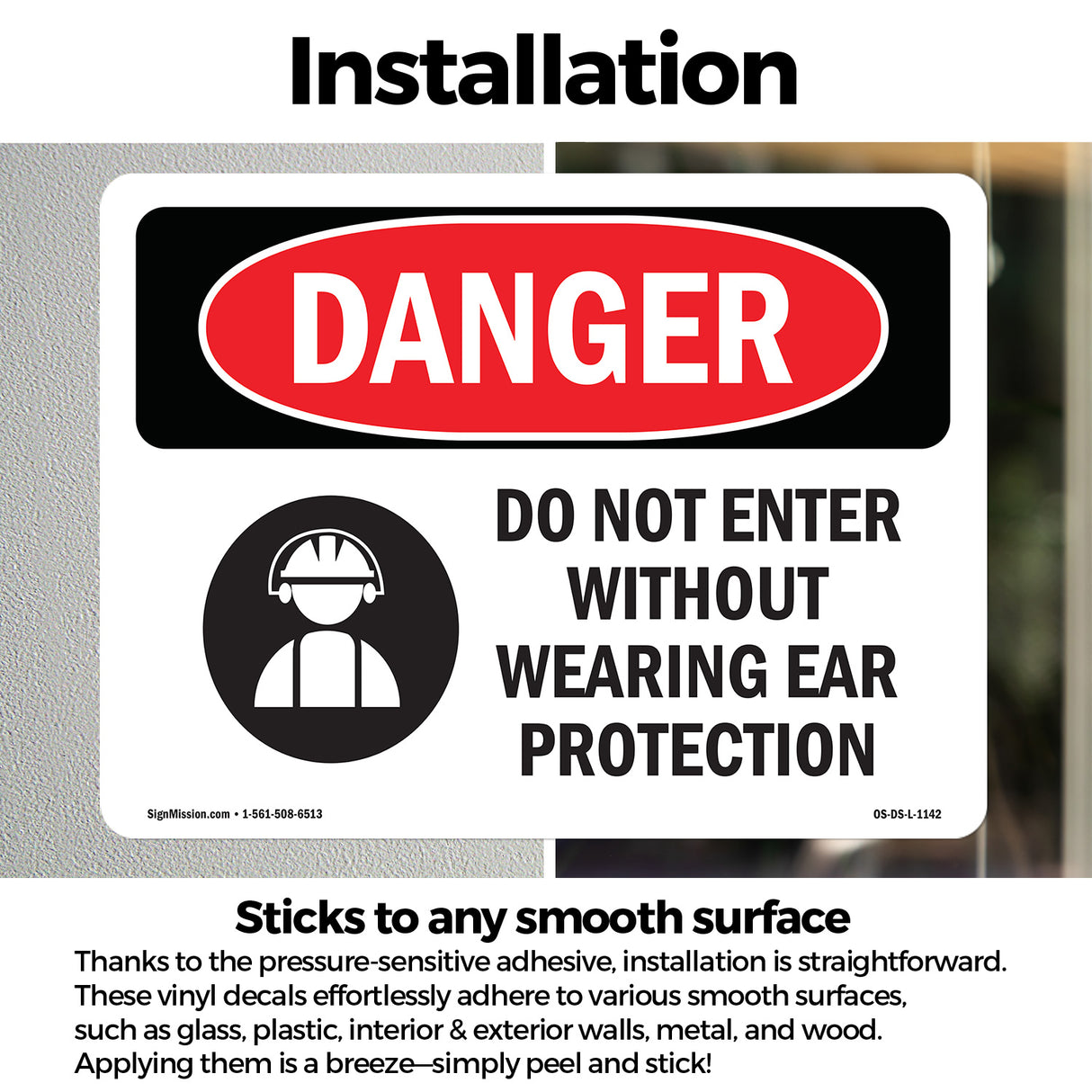 Do Not Enter Without Wearing Ear Protection