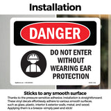 Do Not Enter Without Wearing Ear Protection