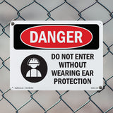 Do Not Enter Without Wearing Ear Protection