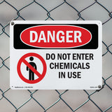 Do Not Enter Chemicals In Use