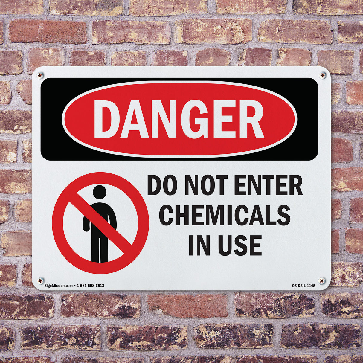 Do Not Enter Chemicals In Use