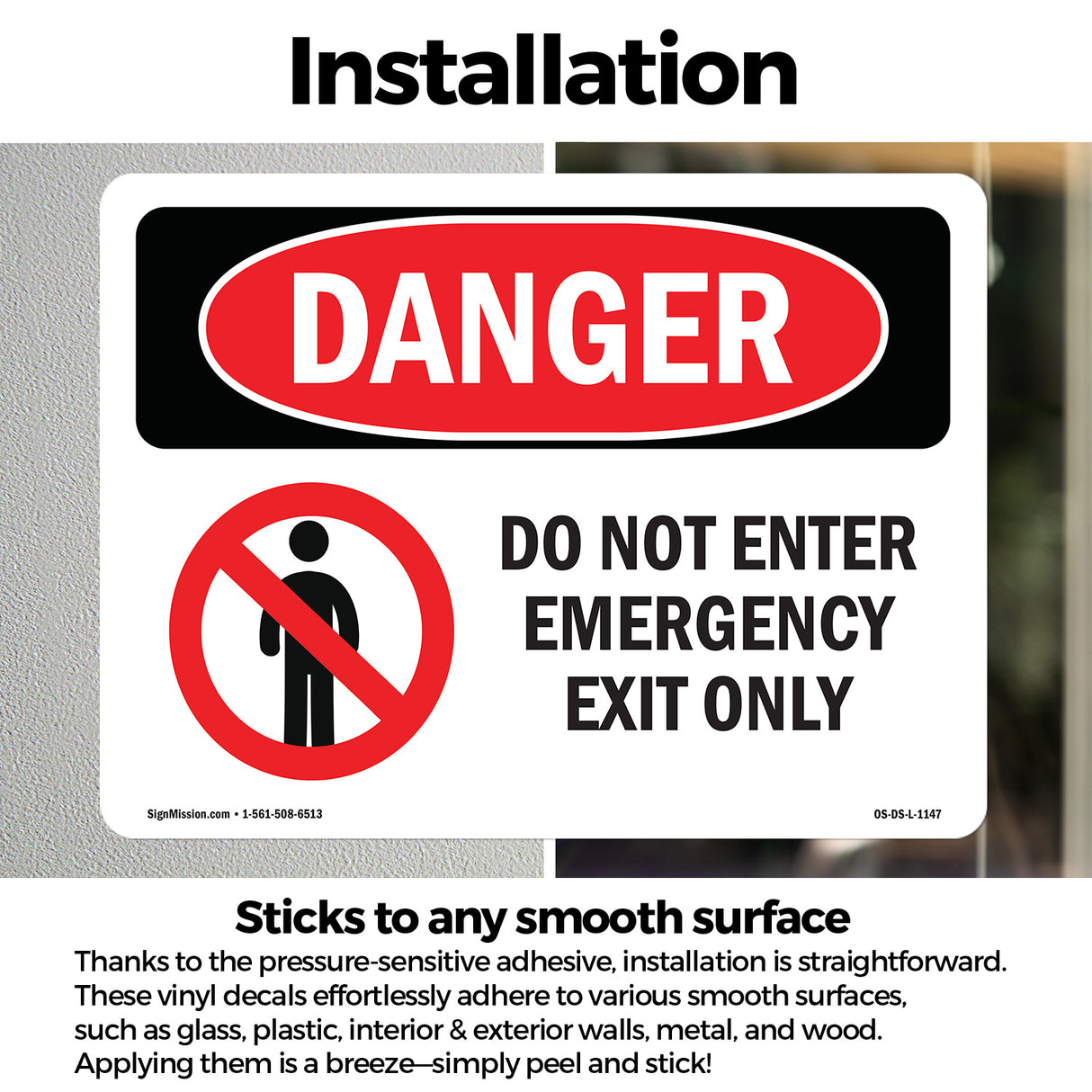 Do Not Enter Emergency Exit Only