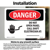 Do Not Open Panel Call Shift Electrician
