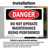Do Not Operate Maintenance Being Performed