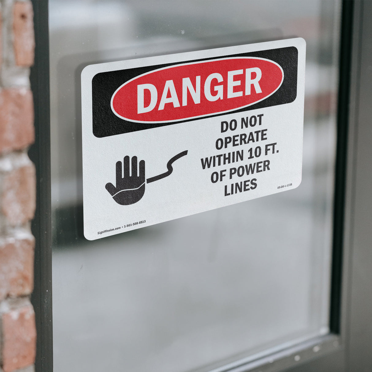 Do Not Operate Within 10 Ft. Of Power Lines