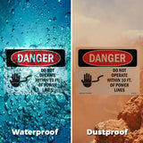 Do Not Operate Within 10 Ft. Of Power Lines
