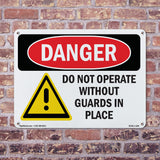 Do Not Operate Without Guards In Place