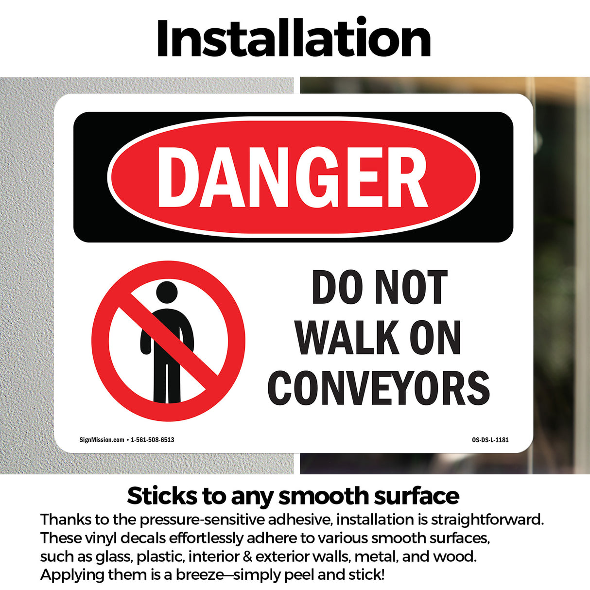 Do Not Walk On Conveyors