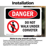 Do Not Walk Under Conveyor