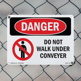 Do Not Walk Under Conveyor