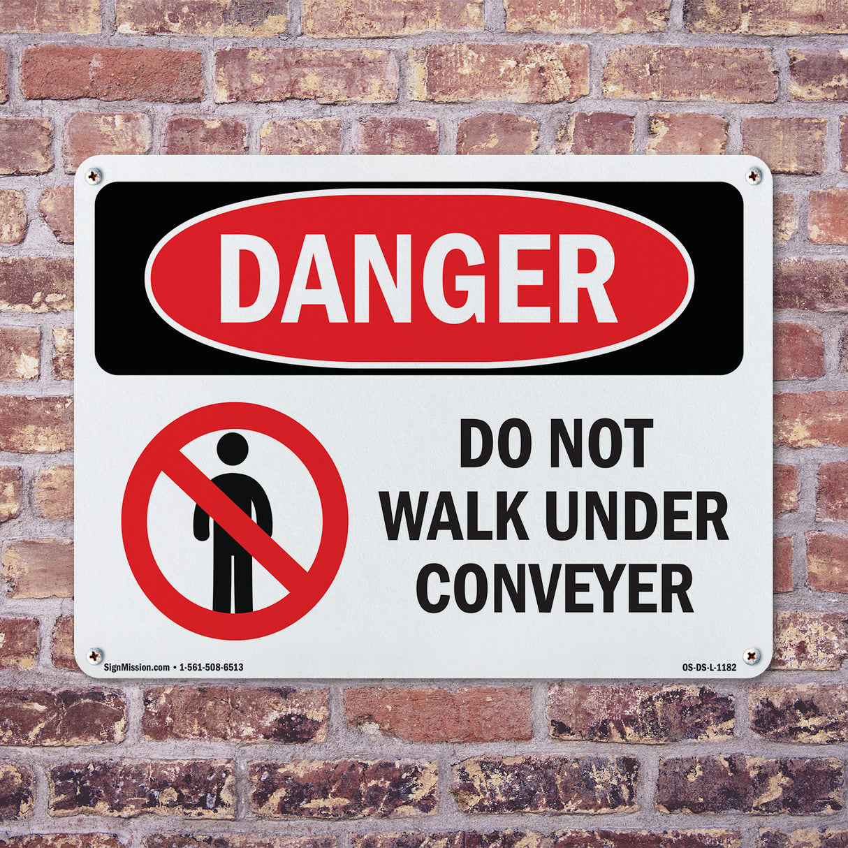 Do Not Walk Under Conveyor